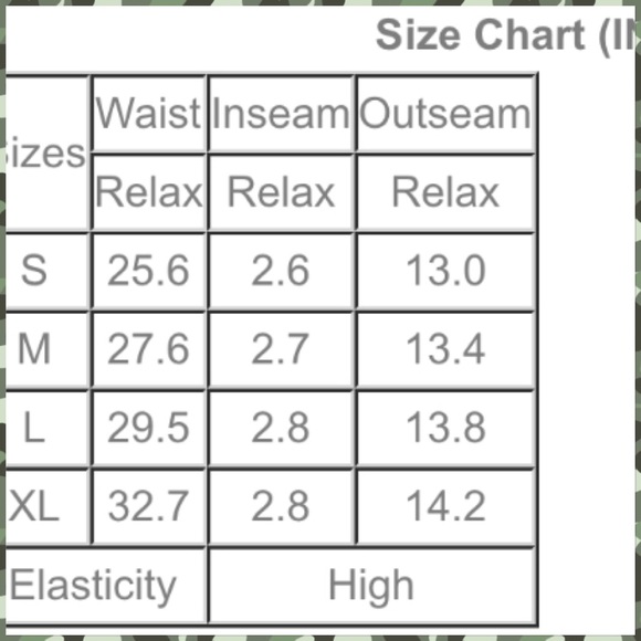 Camouflage shorts last one large - Picture 4 of 9